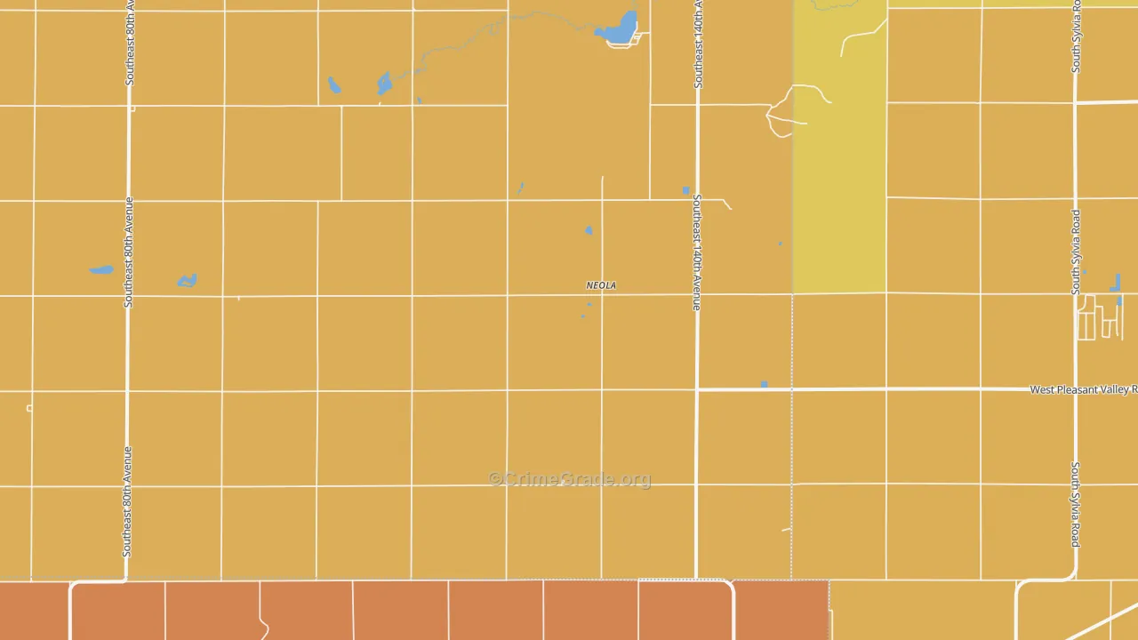 Neola, KS Map of Assault Rates