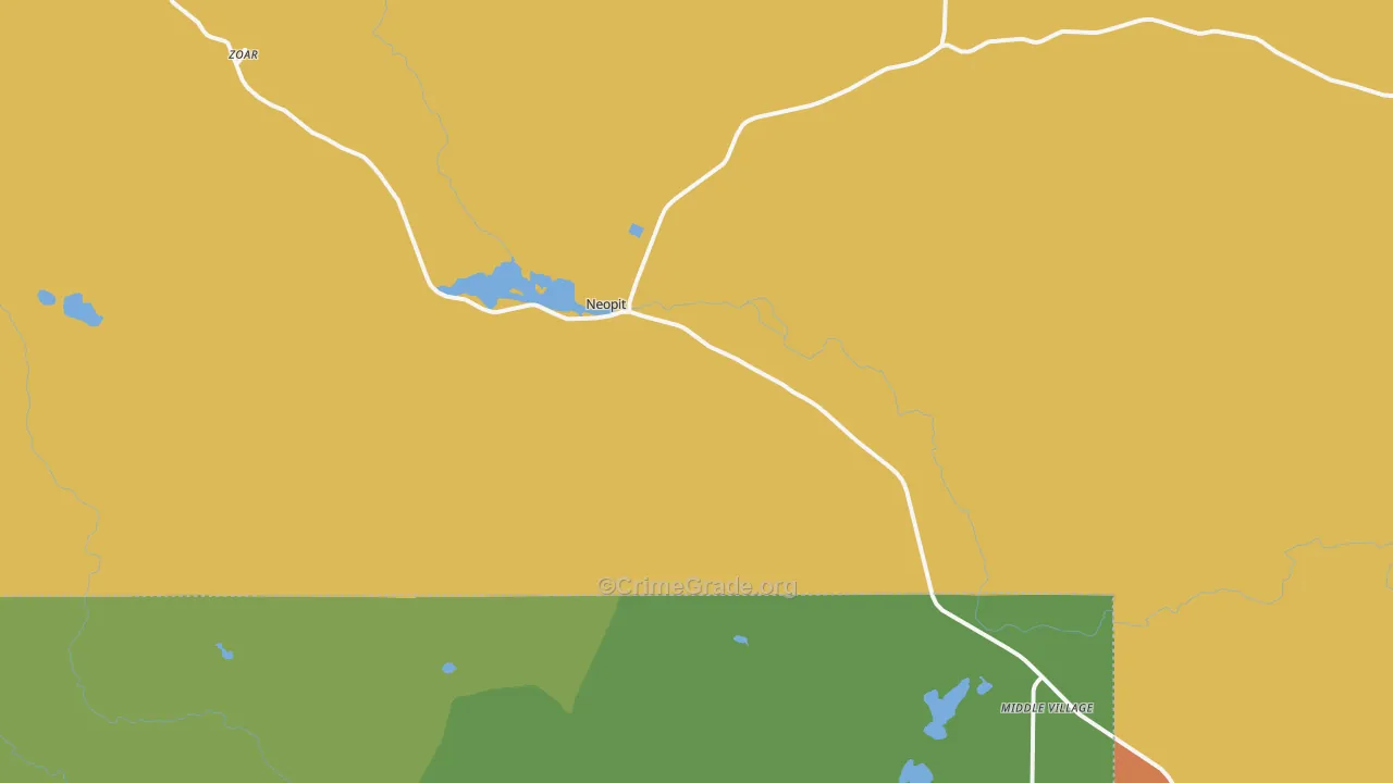 Neopit, WI Map of Assault Rates