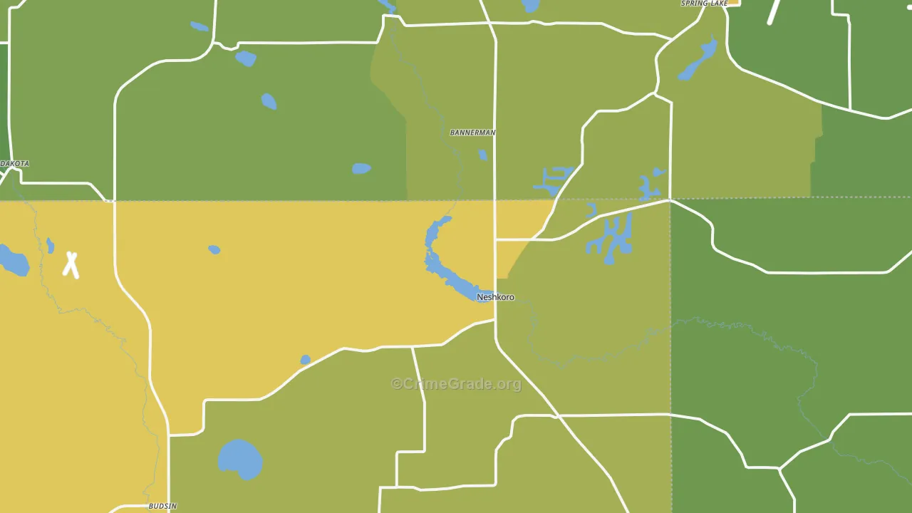 Neshkoro, WI Map of Assault Rates