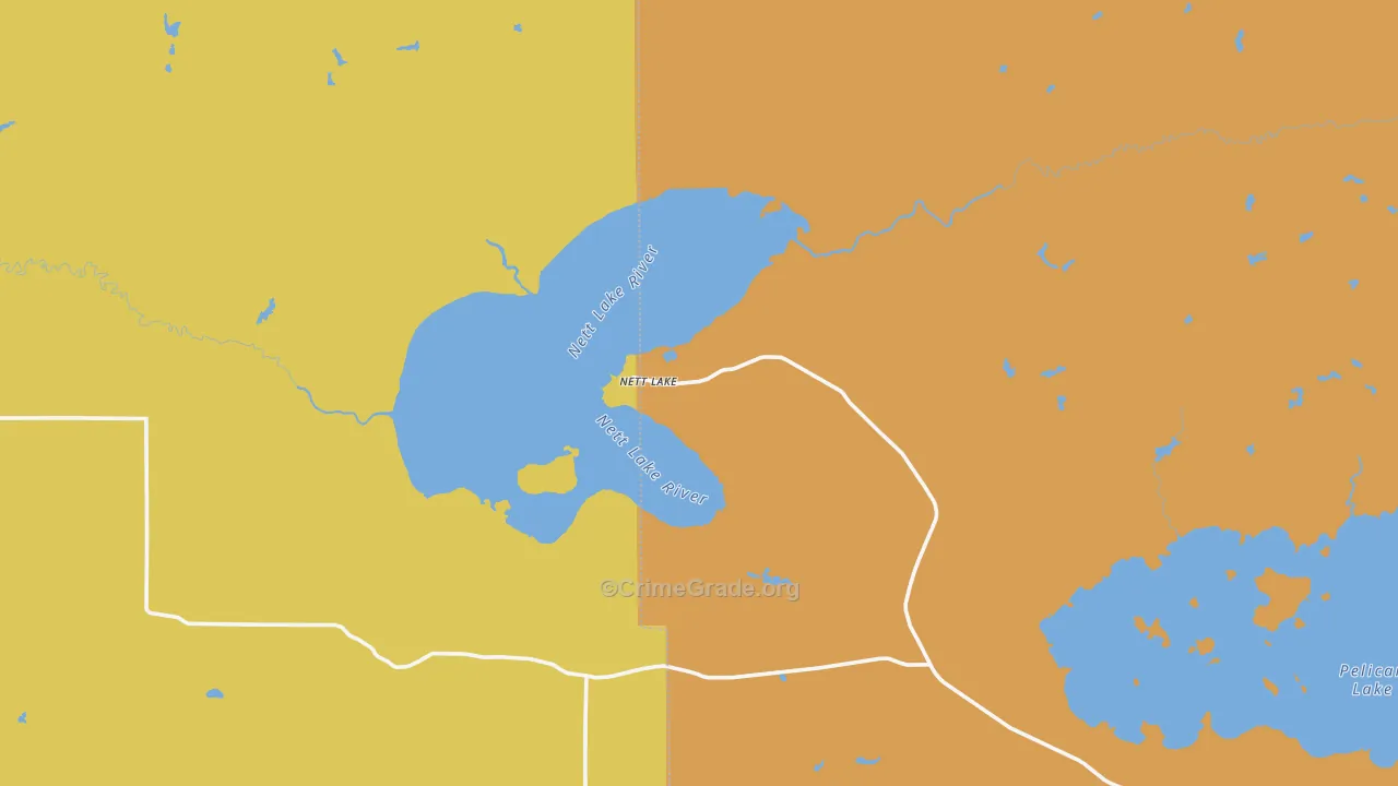 Nett Lake, MN Map of Assault Rates