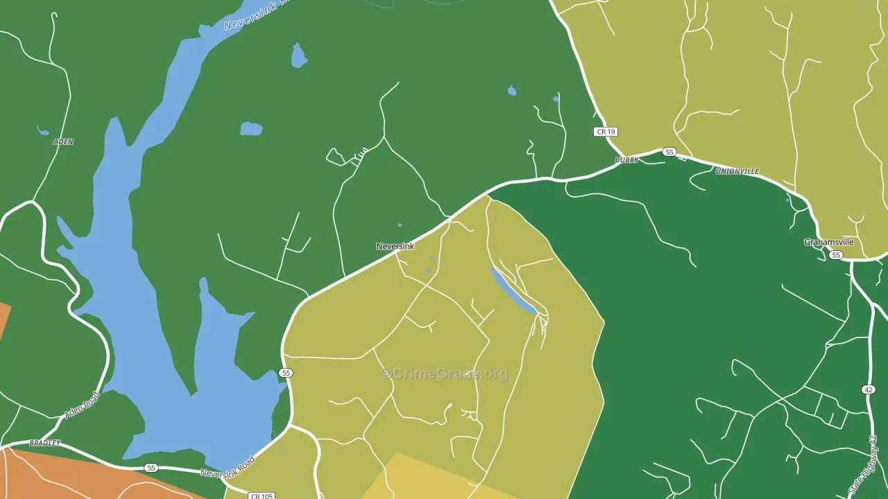 Neversink, NY Map of Assault Rates
