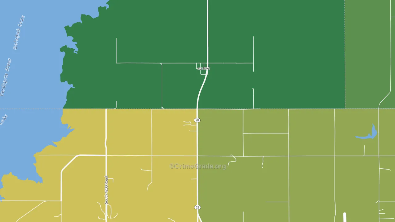 New Alluwe, OK Map of Assault Rates