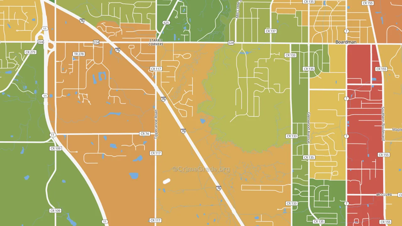New Buffalo, OH Map of Assault Rates