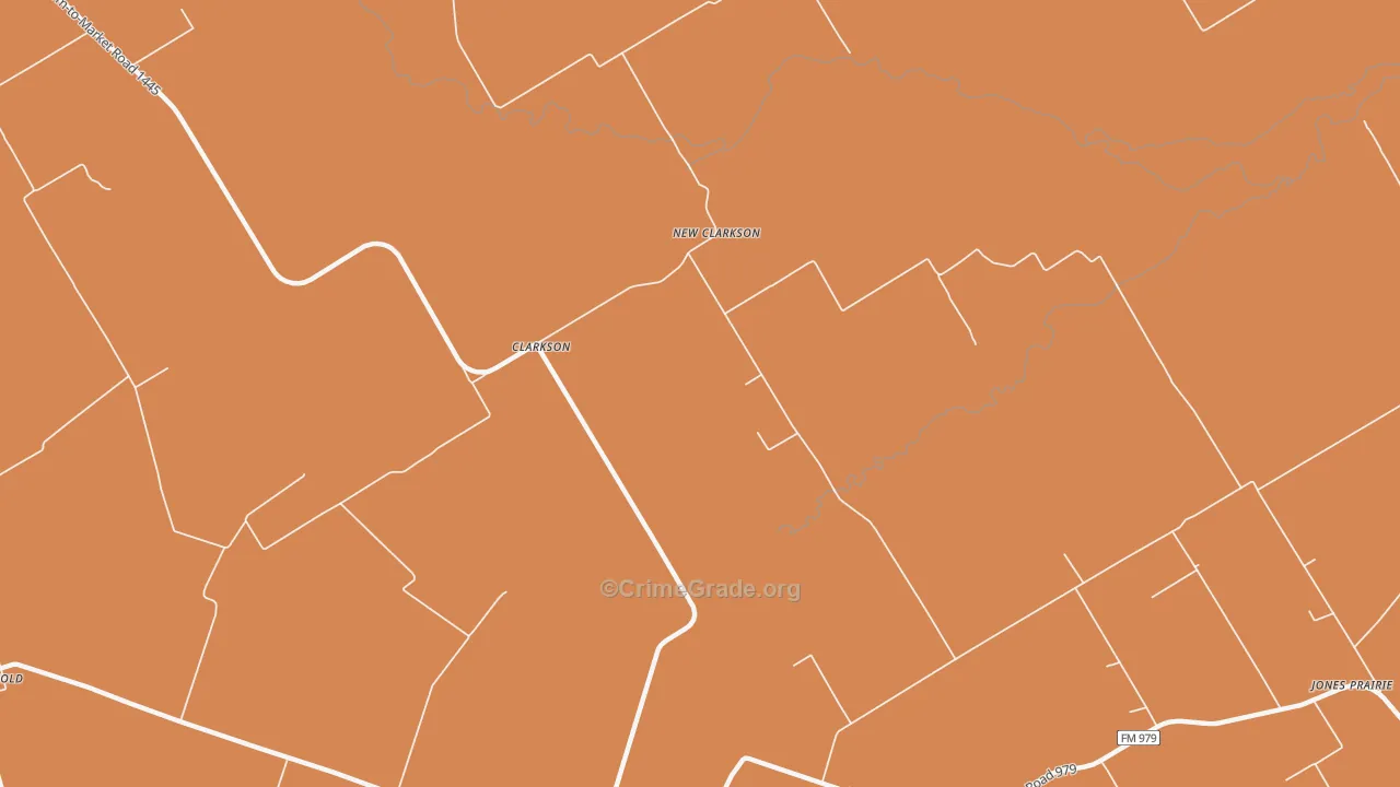 New Clarkson, TX Map of Assault Rates