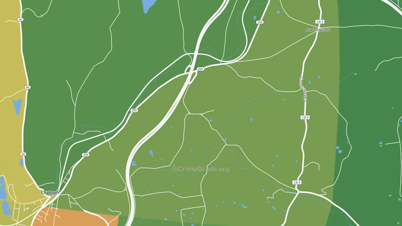 New Concord, NY Map of Assault Rates