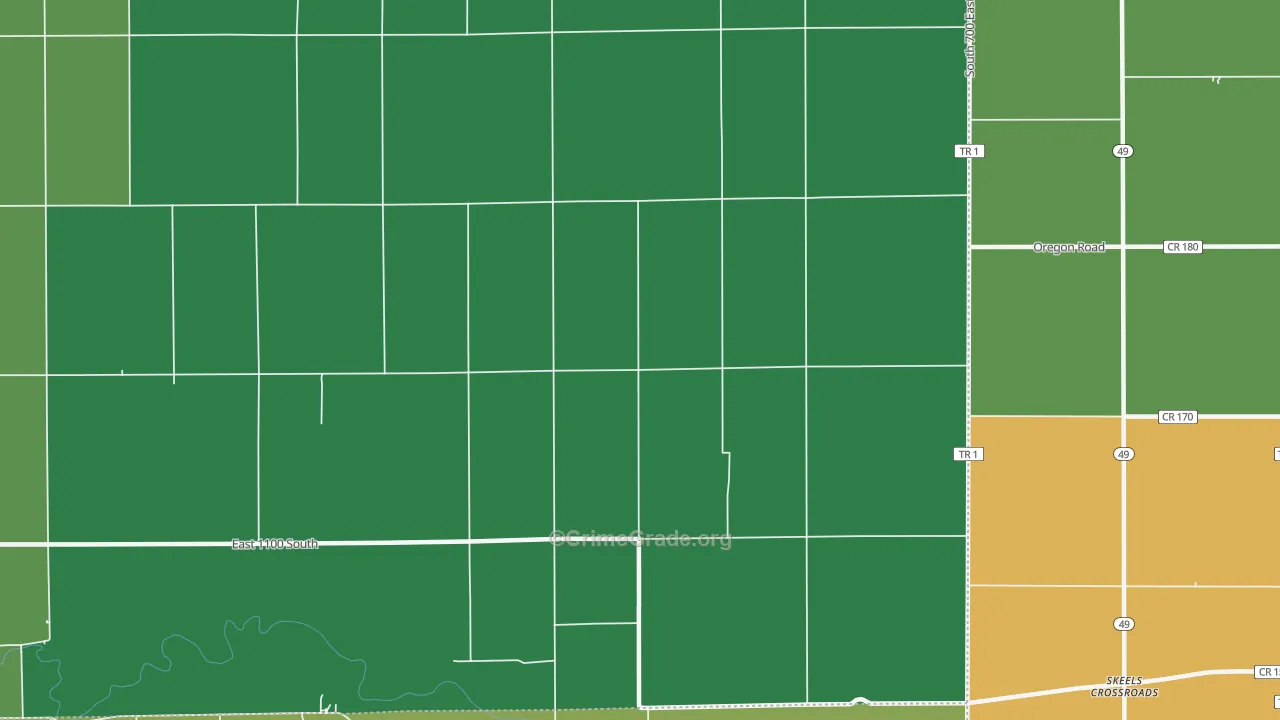 New Corydon, IN Map of Assault Rates