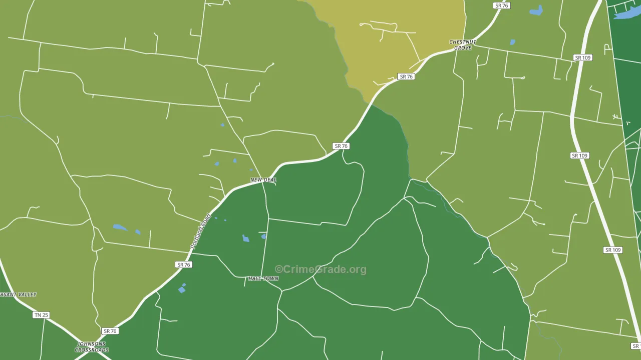 New Deal, TN Map of Assault Rates