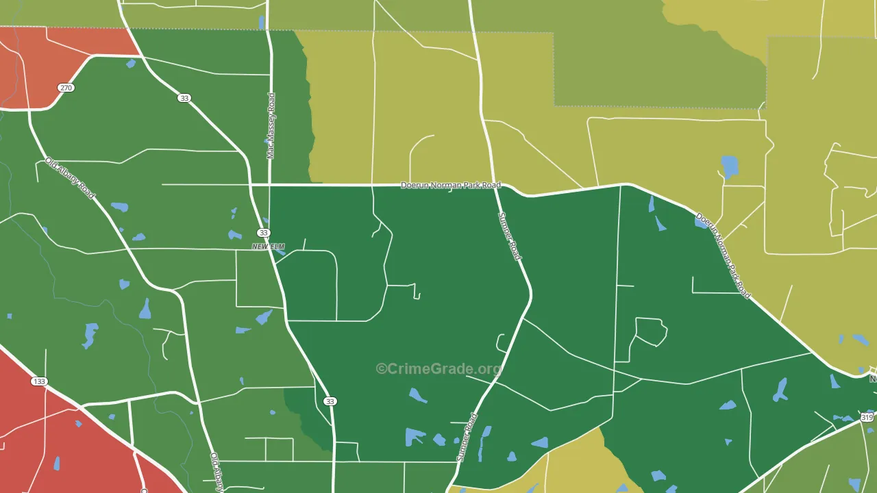 New Elm, GA Map of Assault Rates