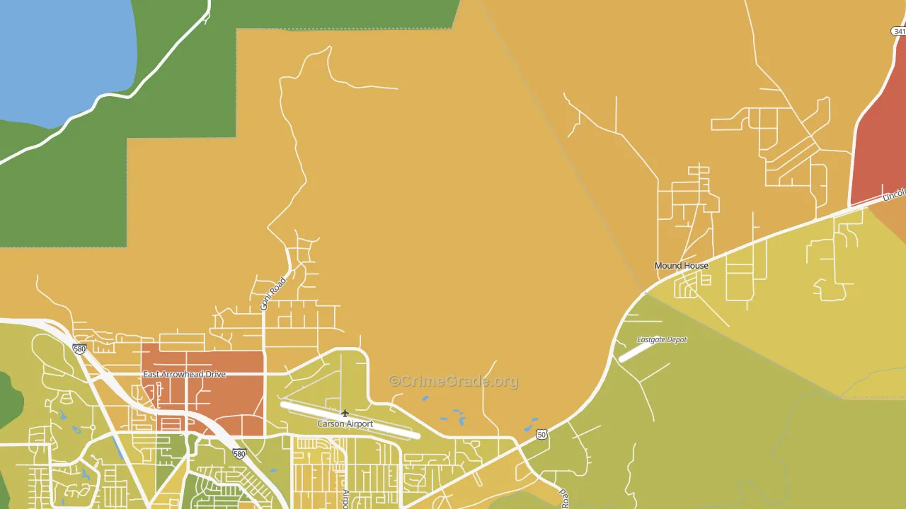 New Empire, NV Map of Assault Rates