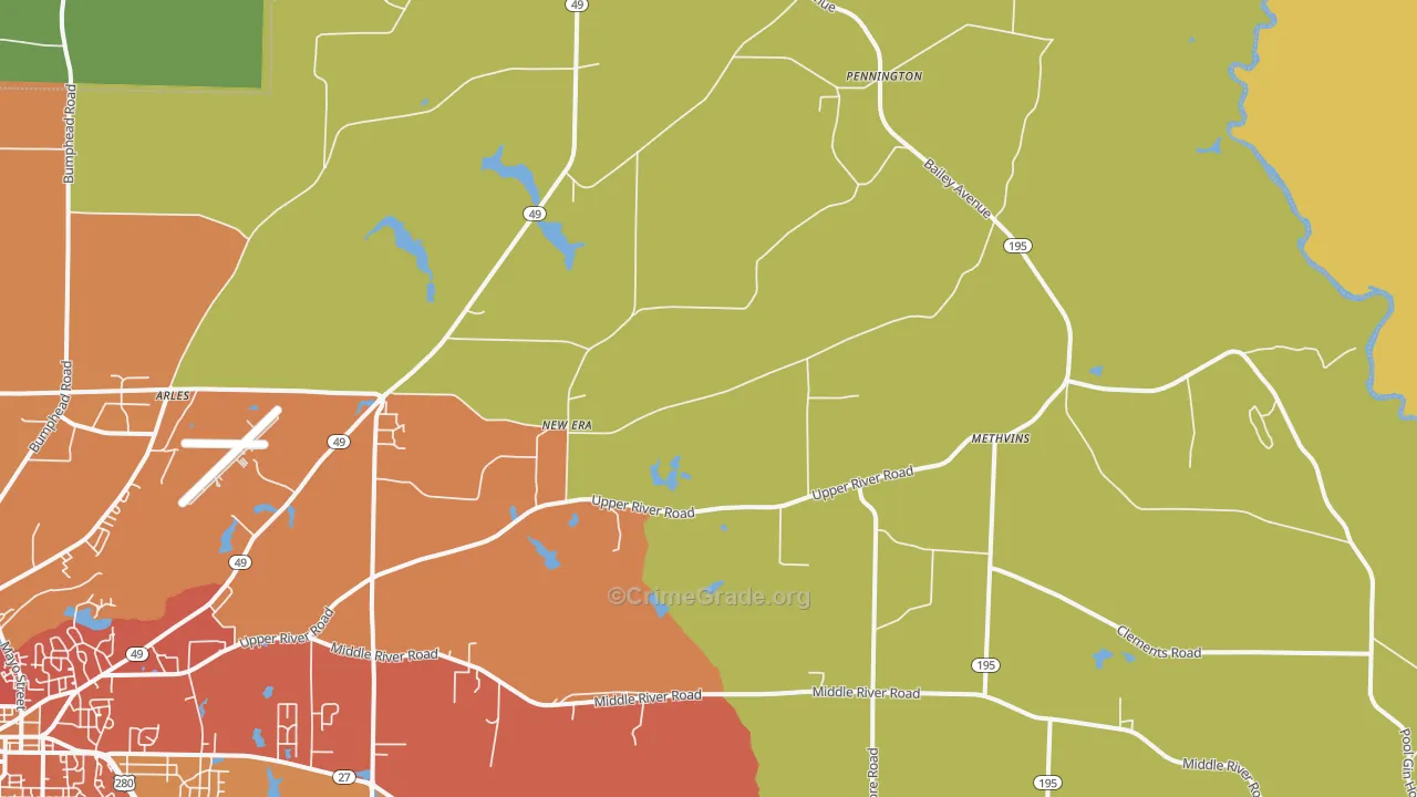New Era, GA Map of Assault Rates