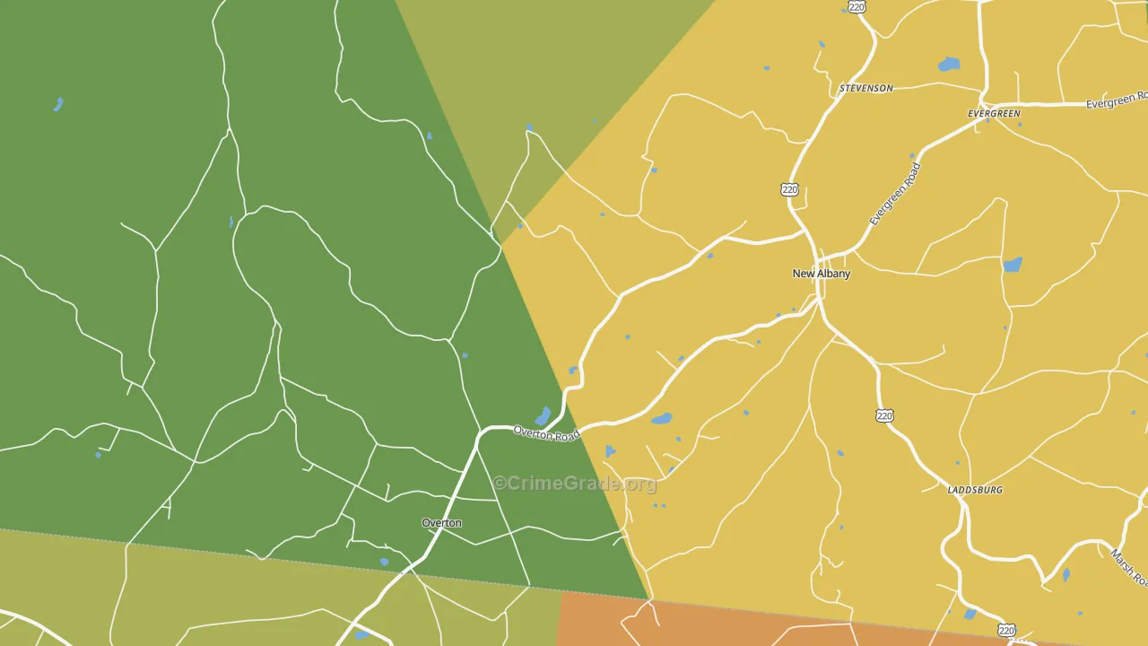 New Era, PA Map of Assault Rates