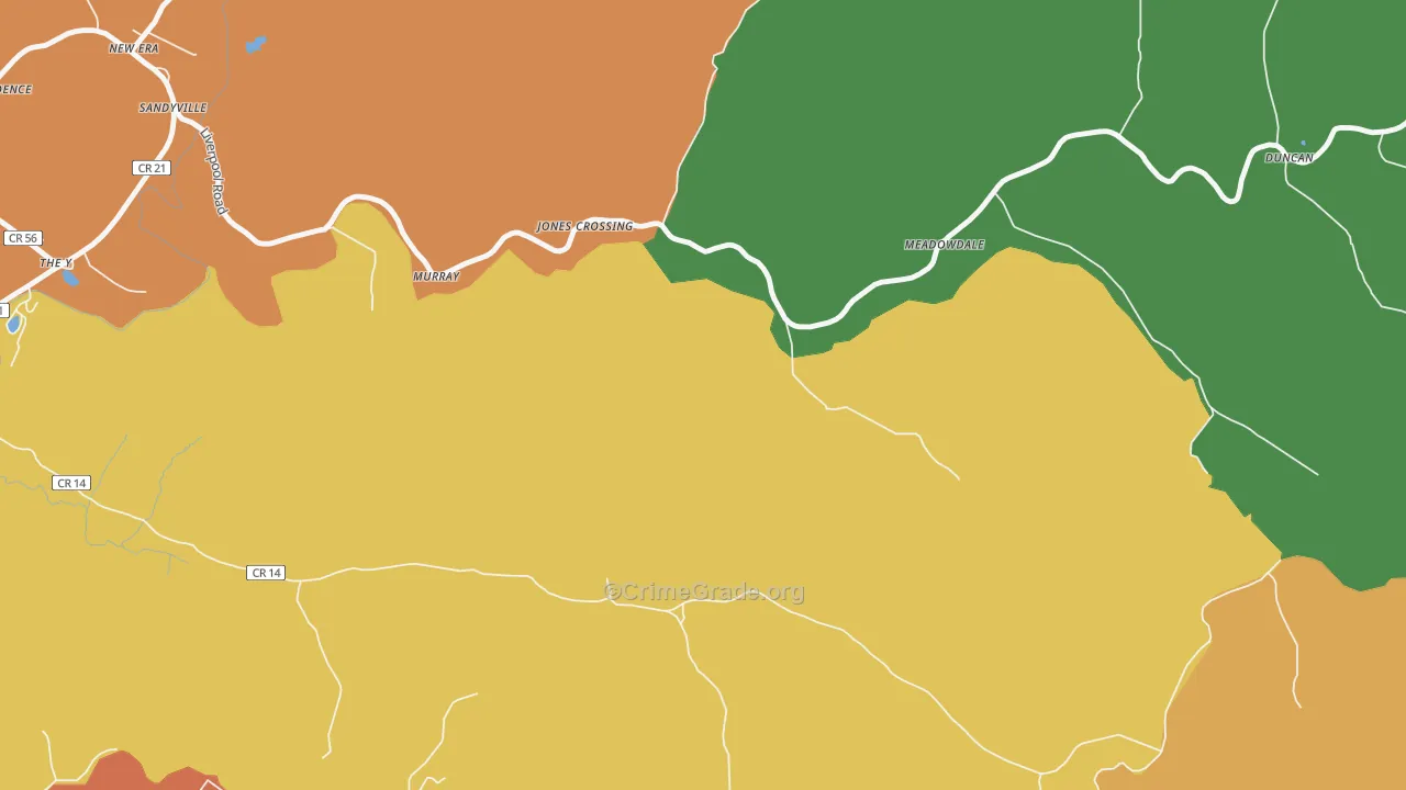 New Era, WV Map of Assault Rates