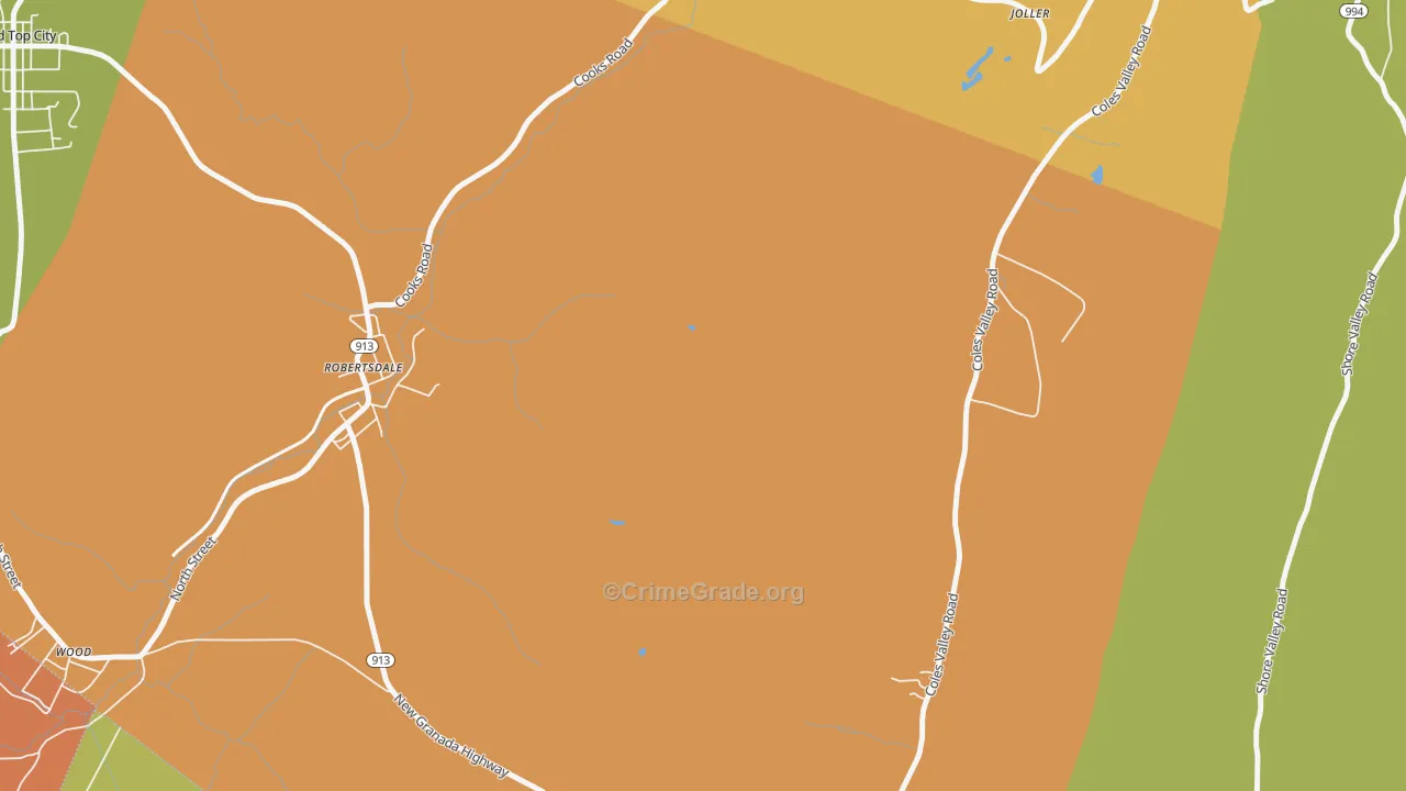 New Grenada, PA Map of Assault Rates