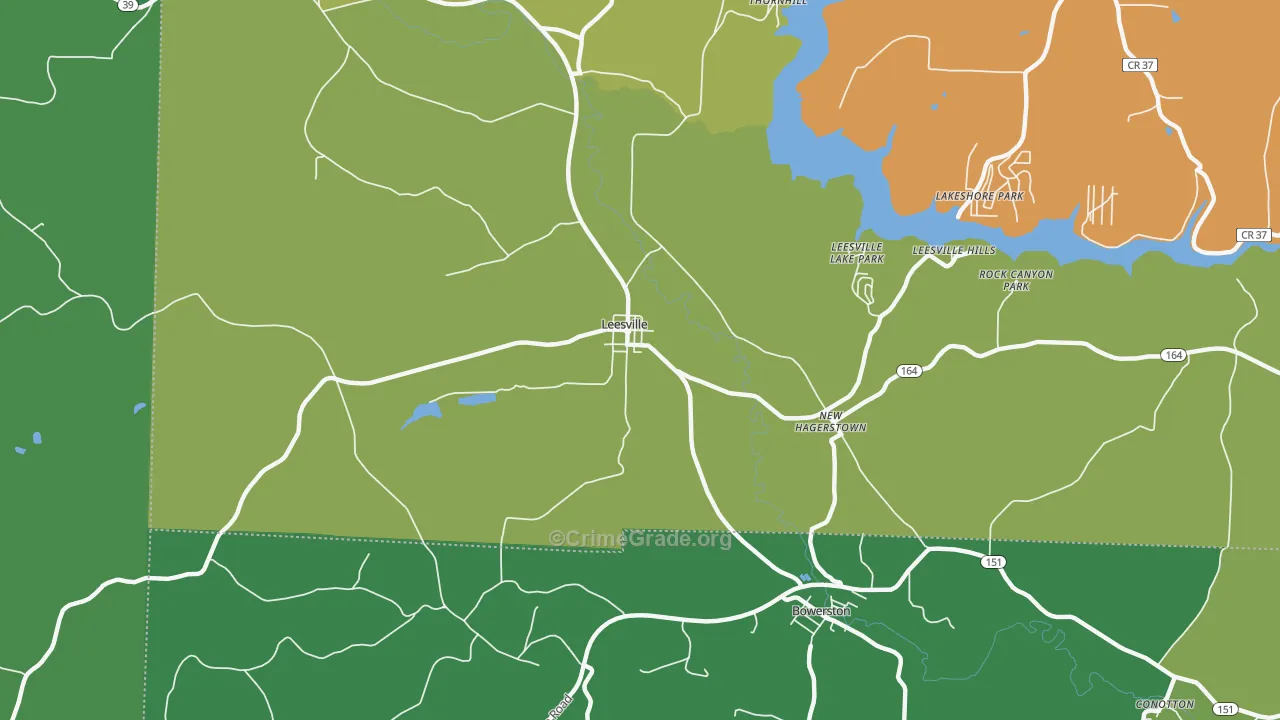 New Hagerstown, OH Map of Assault Rates