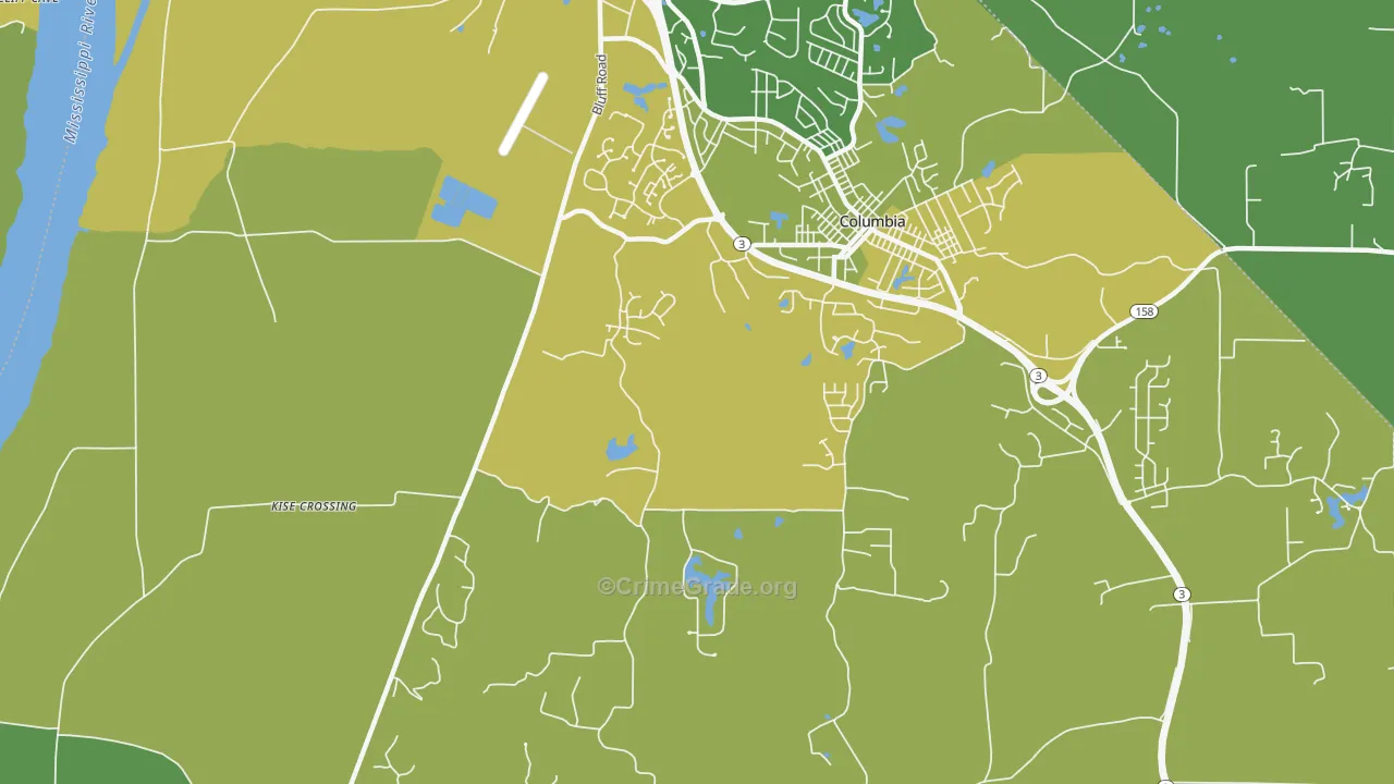 New Hanover, IL Map of Assault Rates