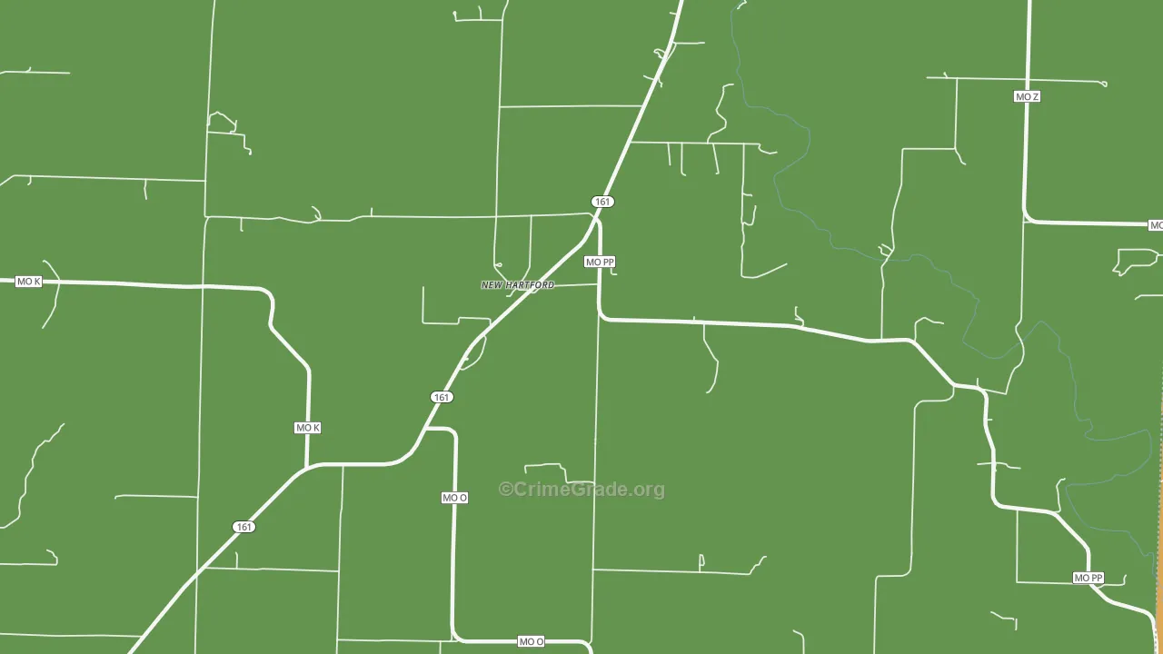 New Hartford, MO Map of Assault Rates