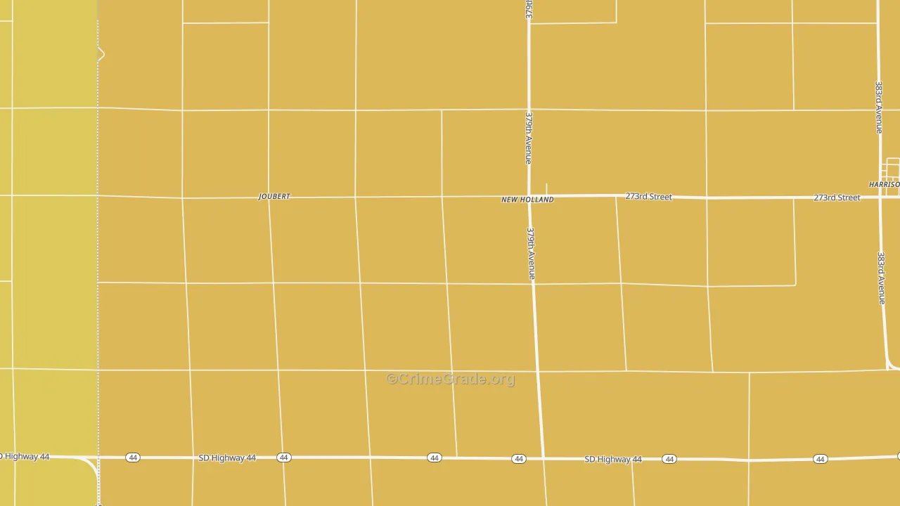 New Holland, SD Map of Assault Rates