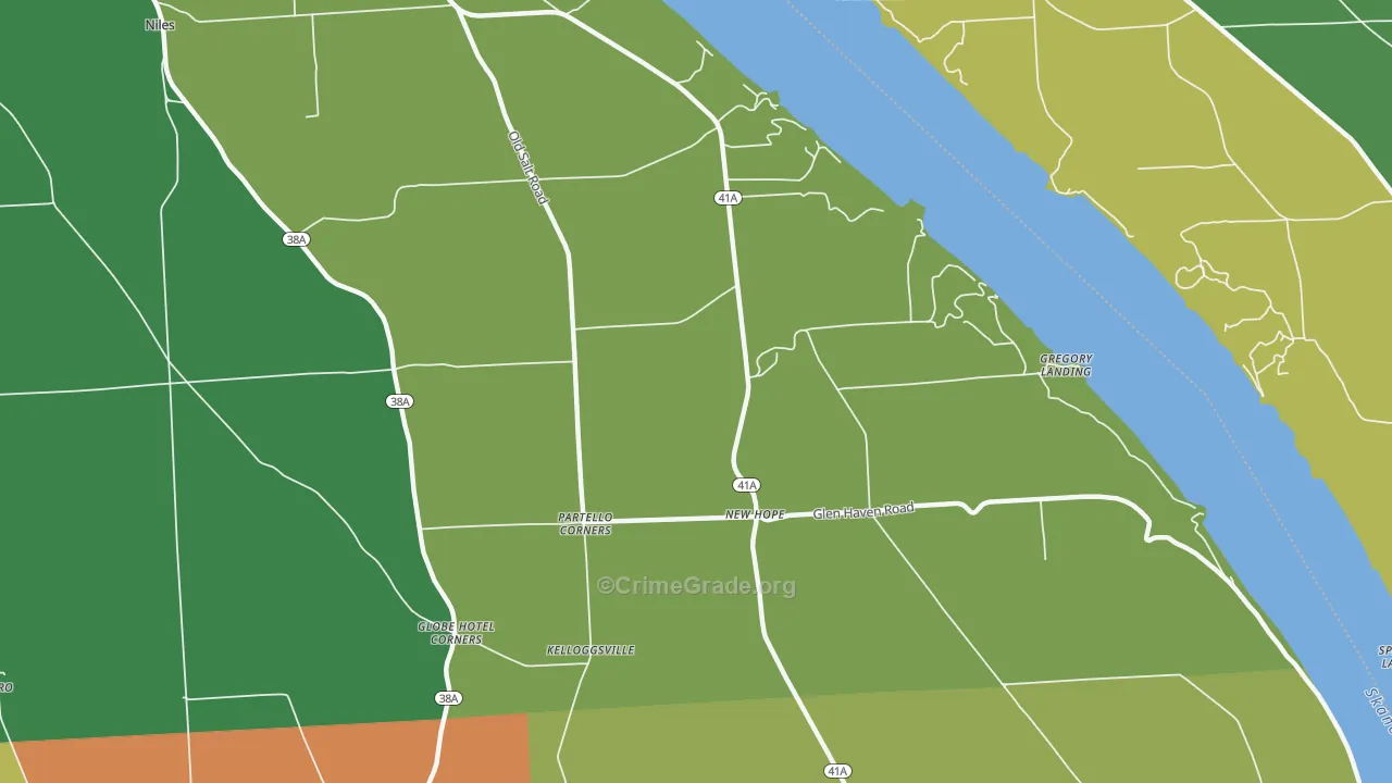 New Hope, NY Map of Assault Rates