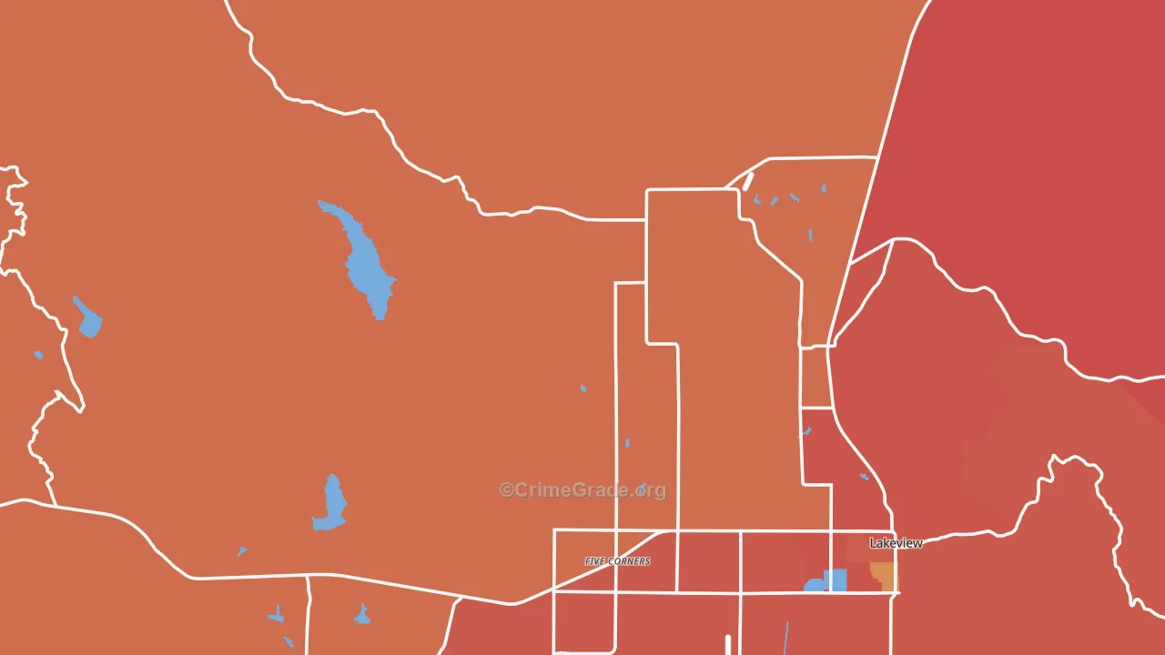 New Idaho, OR Map of Assault Rates