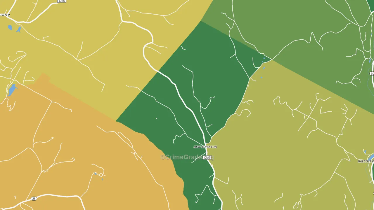 New Kingston, NY Map of Assault Rates