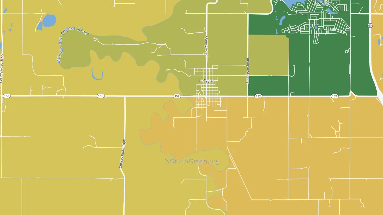 New Lancaster, KS Map of Assault Rates