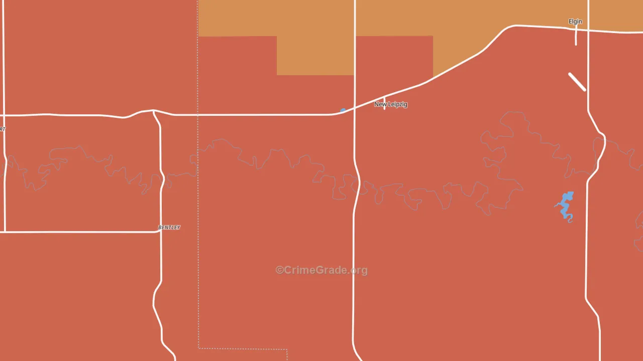 New Leipzig, ND Map of Assault Rates