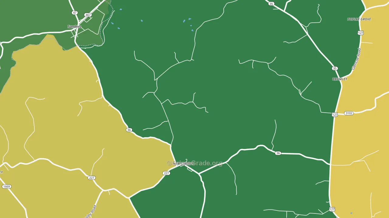 New Liberty, KY Map of Assault Rates