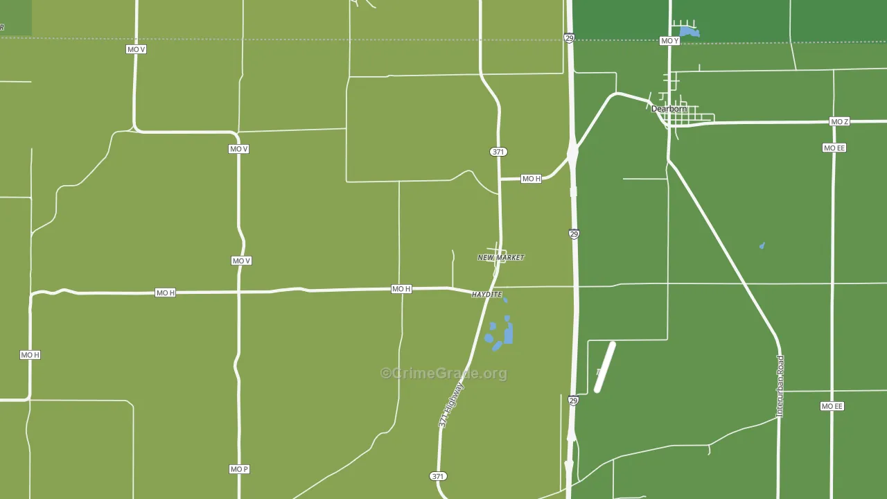 New Market, MO Map of Assault Rates