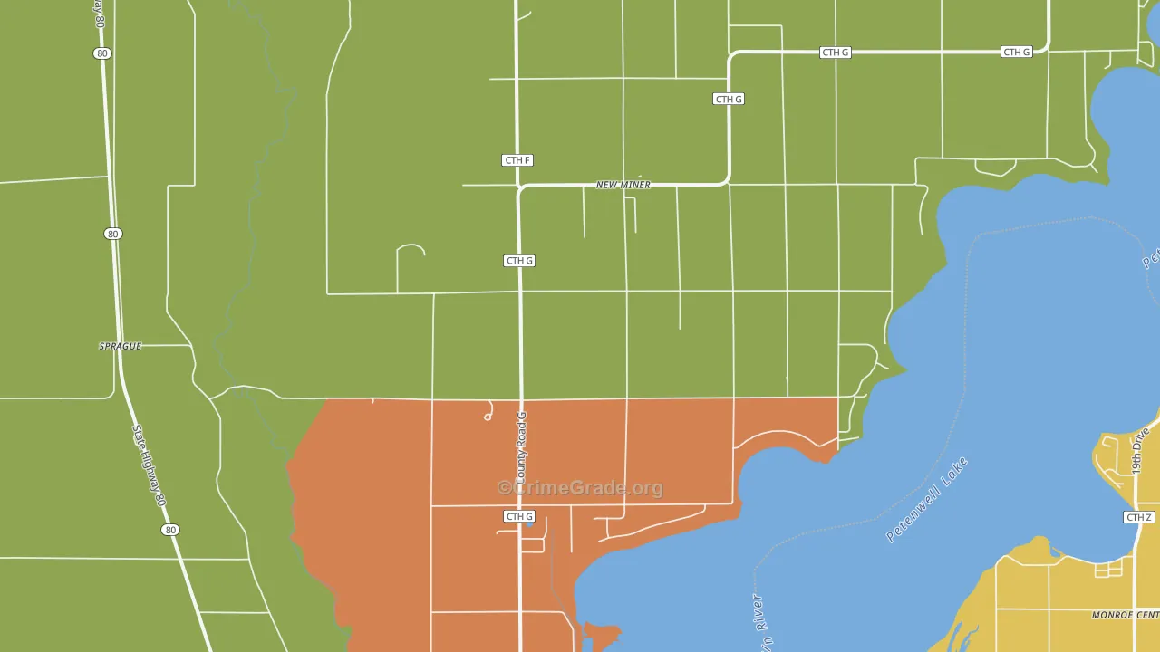 New Miner, WI Map of Assault Rates