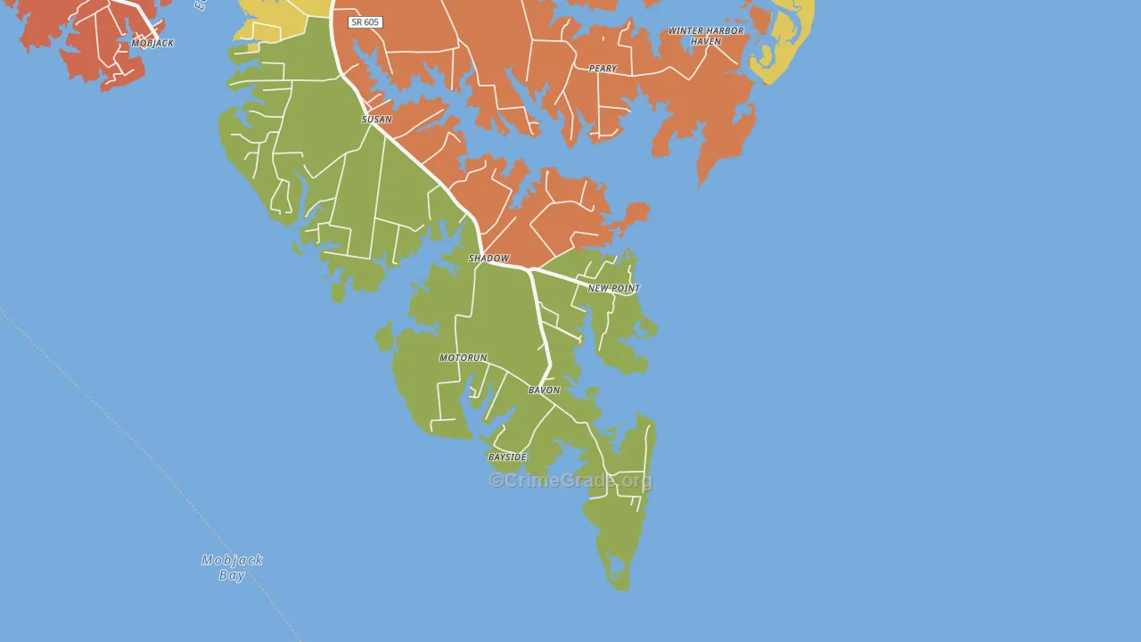 New Point, VA Map of Assault Rates