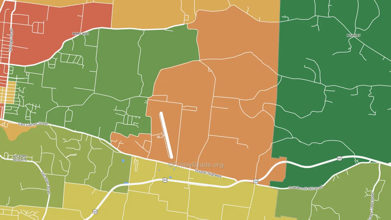 New Prospect, TN Map of Assault Rates