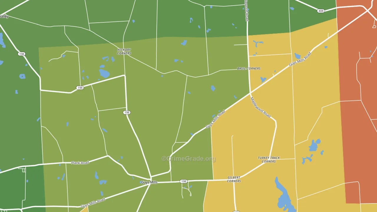New Richmond, PA Map of Assault Rates