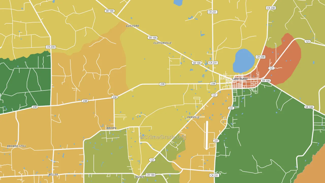 New River, FL Map of Assault Rates