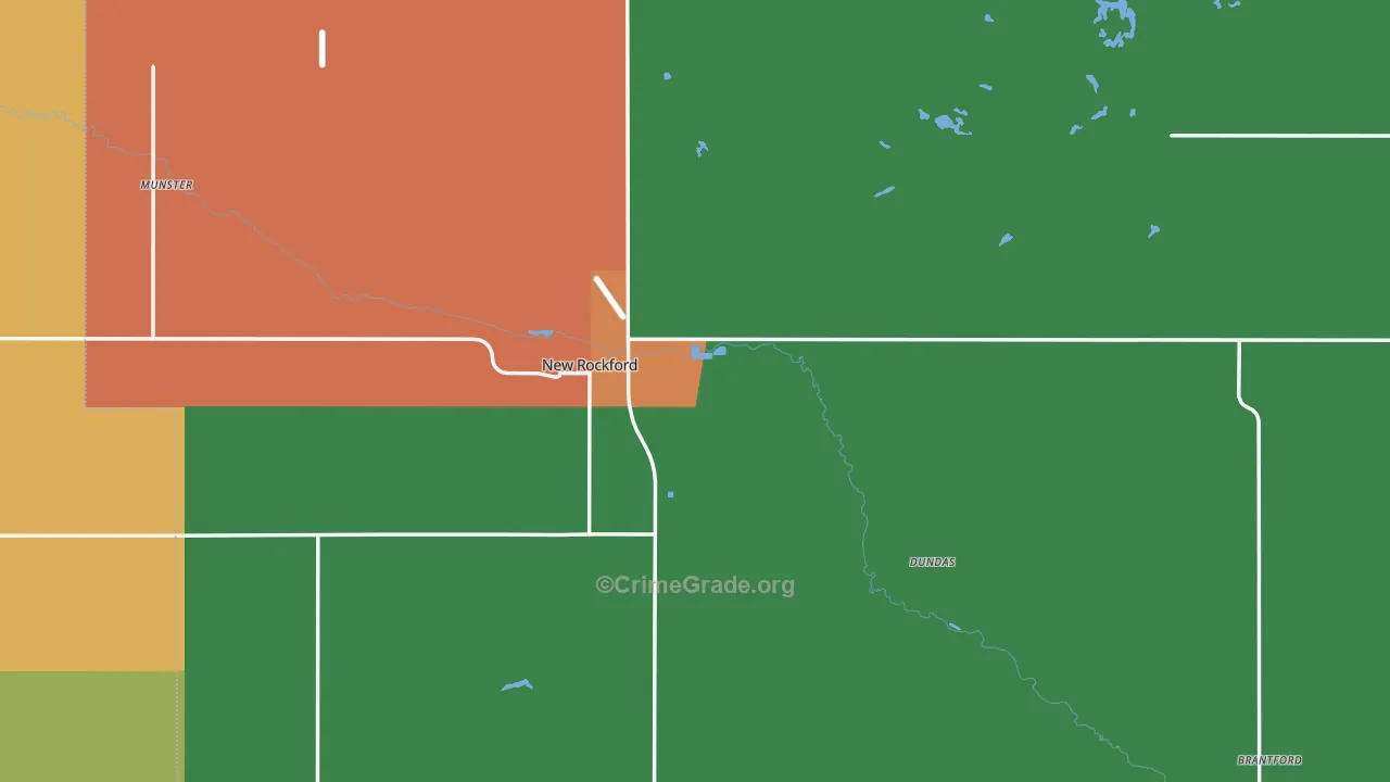 New Rockford, ND Map of Assault Rates