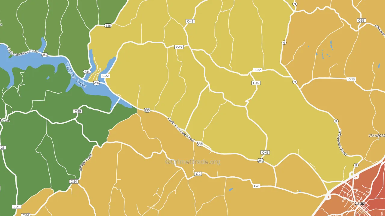 New Rumley, OH Map of Assault Rates