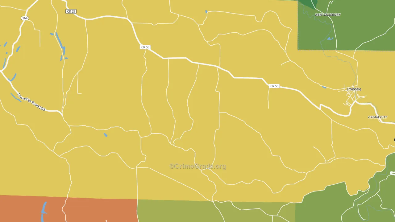New Salisbury, OH Map of Assault Rates