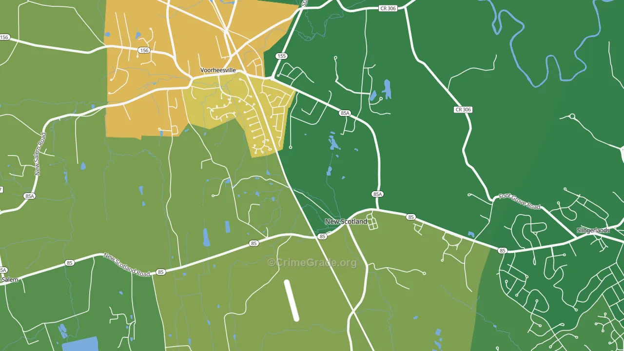 New Scotland, NY Map of Assault Rates