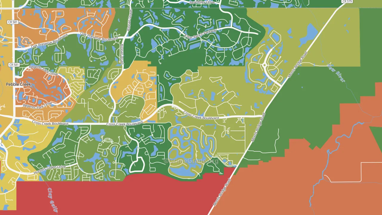 New Tampa, Tampa, FL Map of Assault Rates