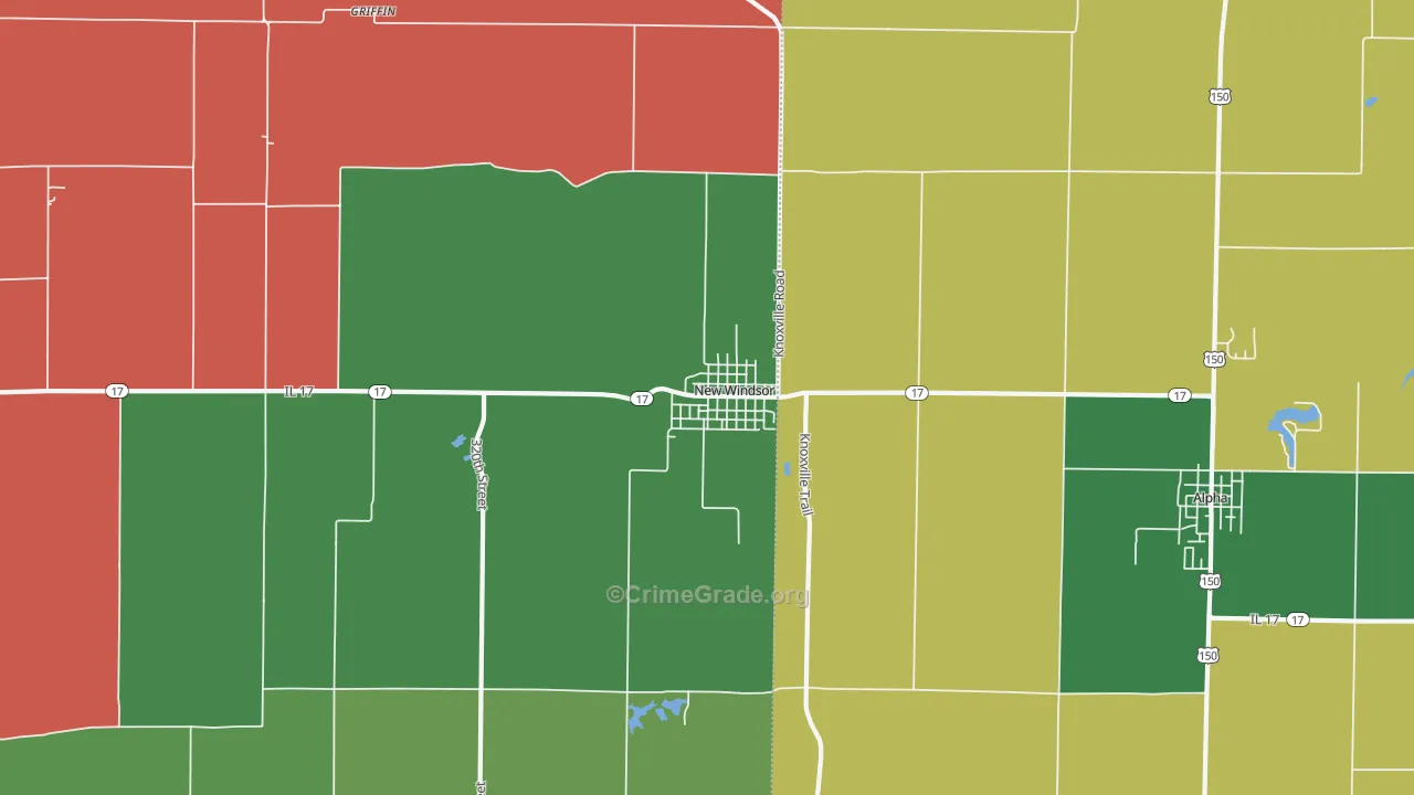 New Windsor, IL Map of Assault Rates