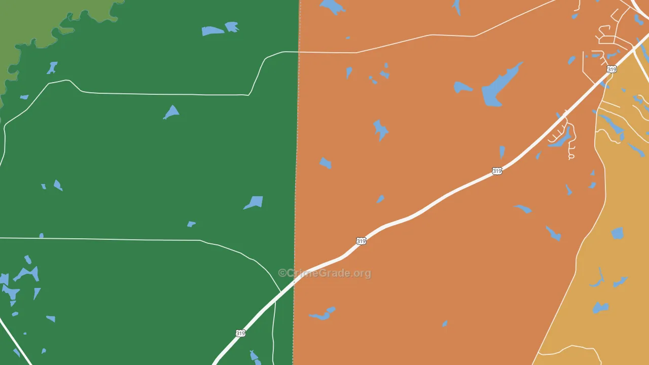 Newark, GA Map of Assault Rates