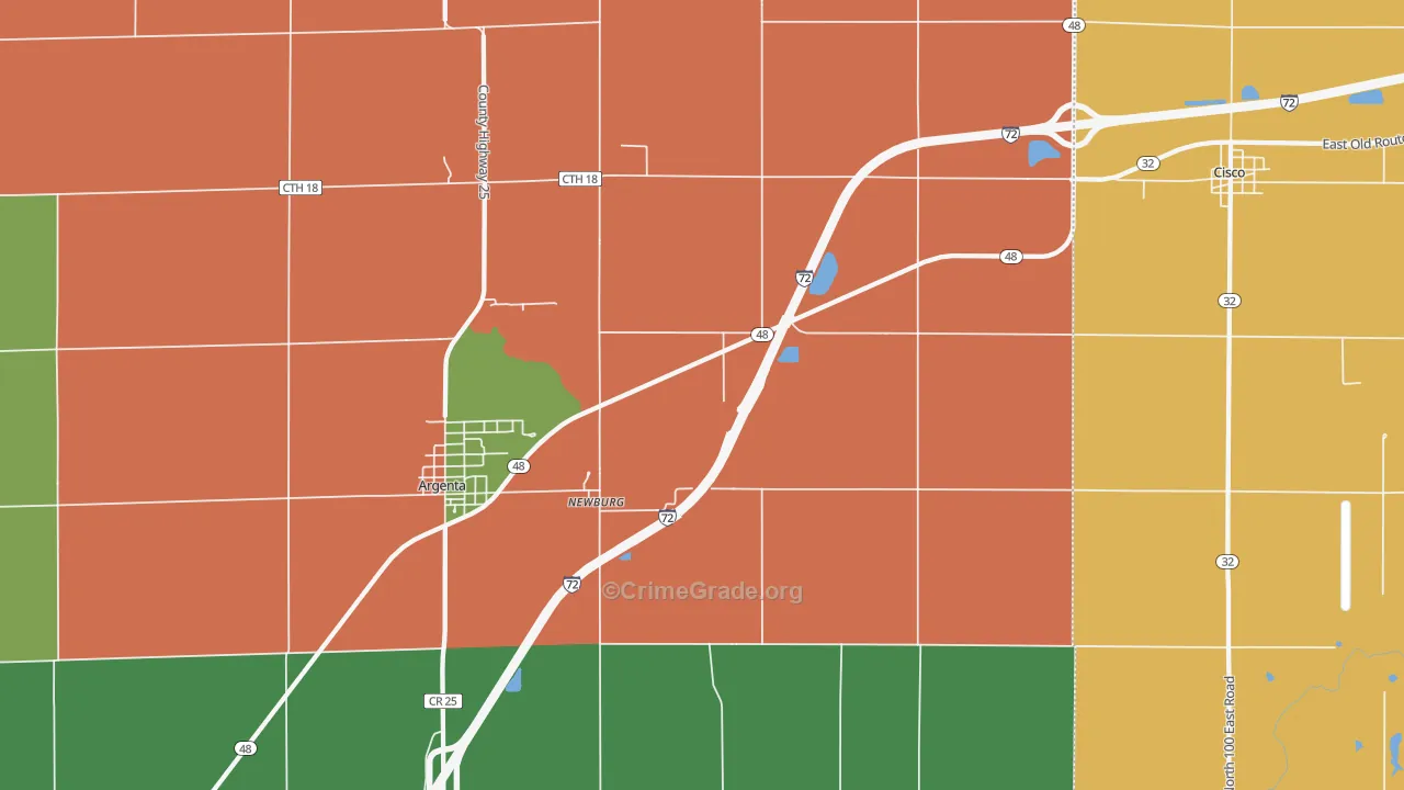 Newburg, IL Map of Assault Rates