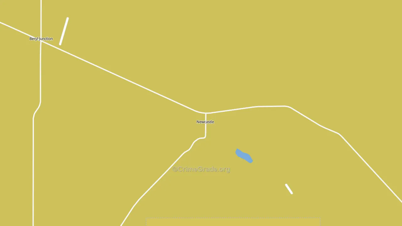 Newcastle, UT Map of Assault Rates