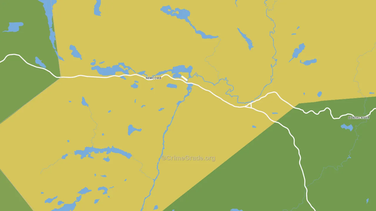 Newcomb, NY Map of Assault Rates
