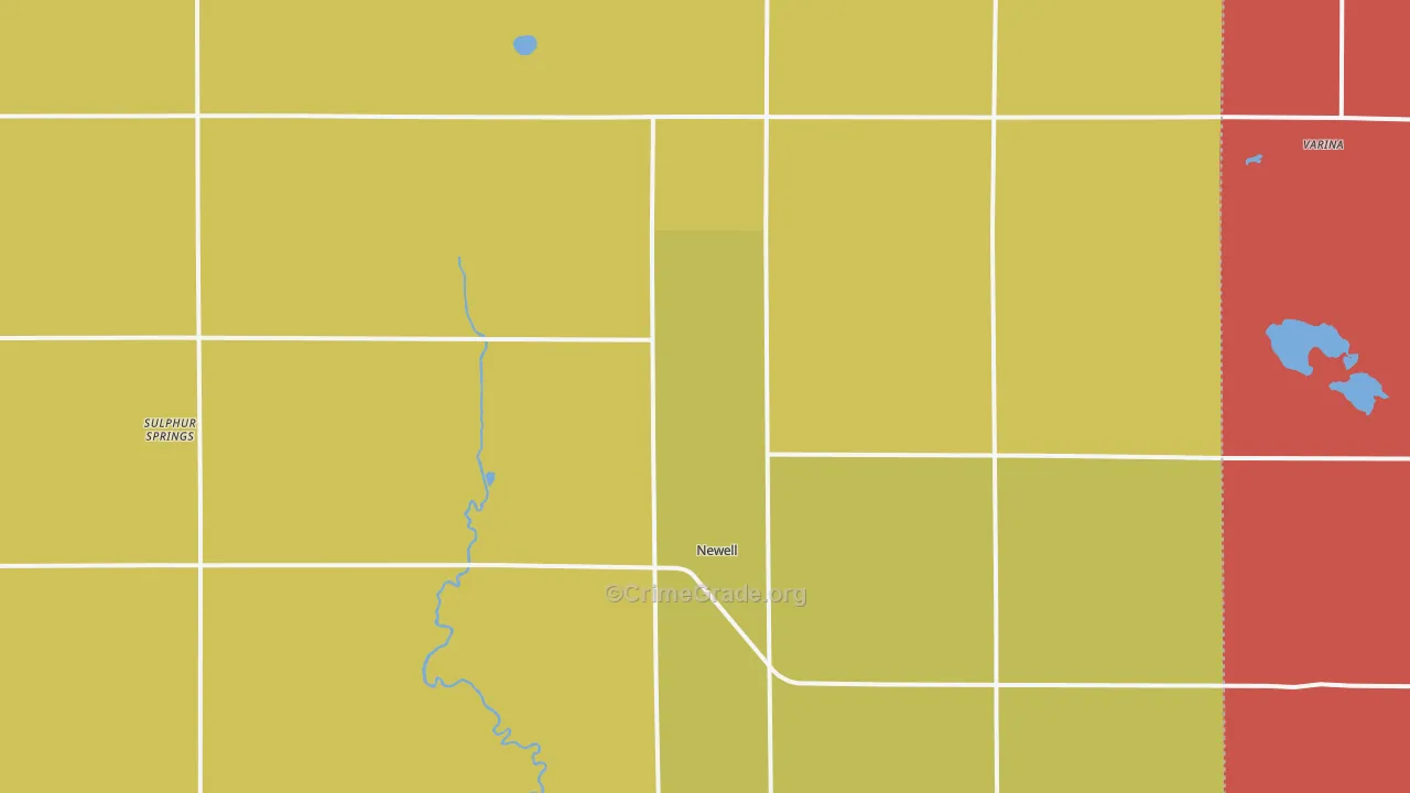 Newell, IA Map of Assault Rates