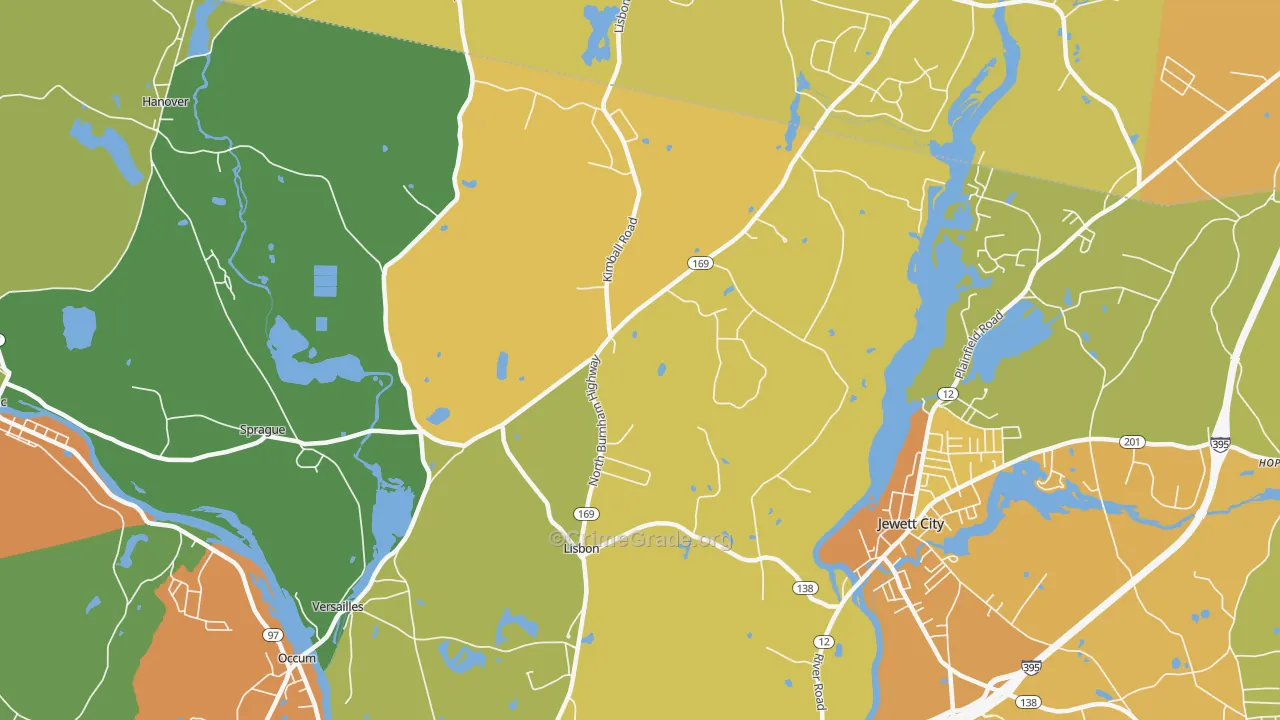 Newent, CT Map of Assault Rates