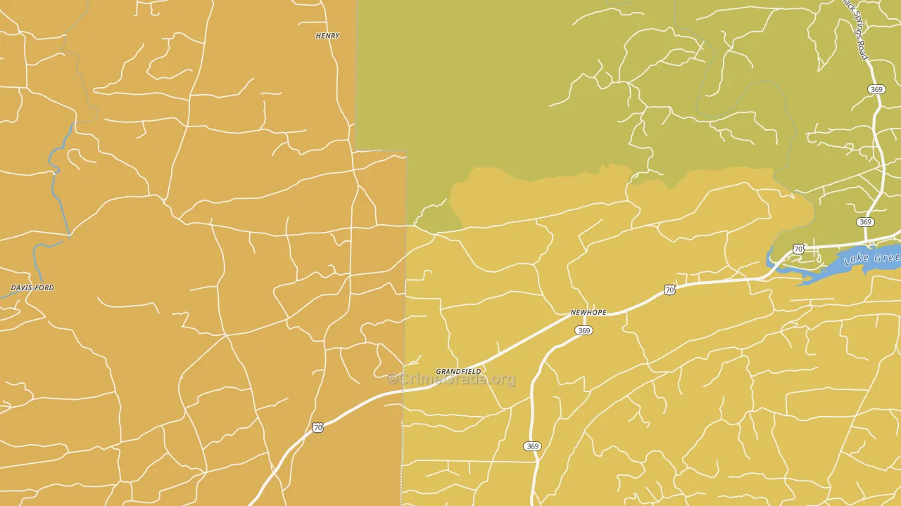 Newhope, AR Map of Assault Rates