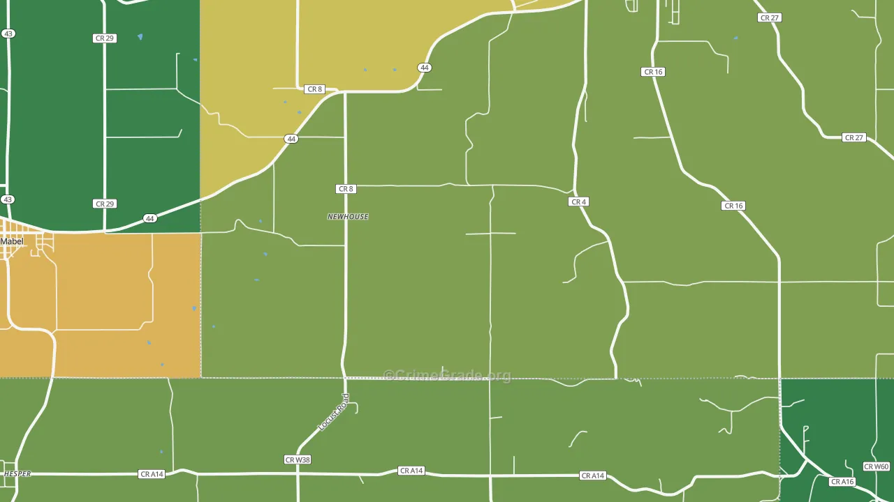 Newhouse, MN Map of Assault Rates