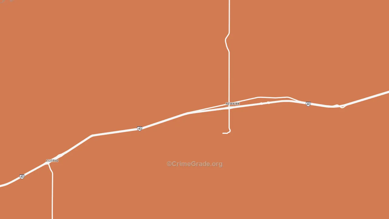 Newkirk, NM Map of Assault Rates