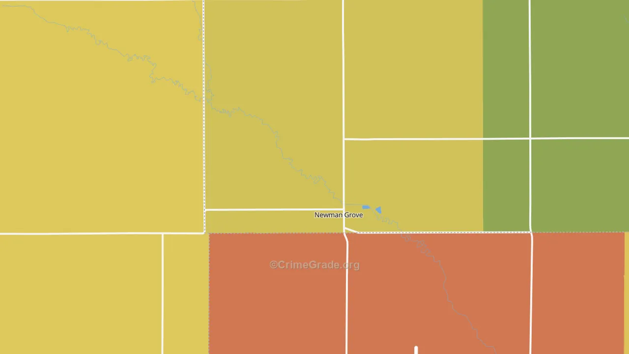Newman Grove, NE Map of Assault Rates