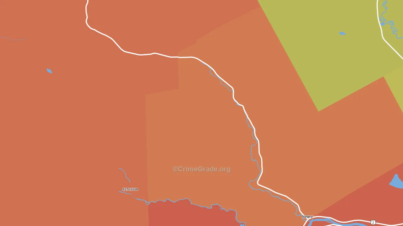 Newry, ME Map of Assault Rates
